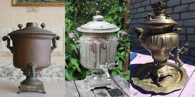 Скупленные антикварные самовары