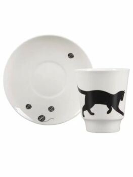 Чашка с блюдцем 165мл, "Майская" рисунок "Веселый клубочек", Императорский фарфоровый завод