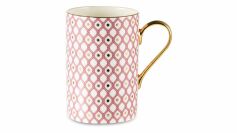 Бокал, кружка 400 мл, форма "Идиллия" рисунок "Коралл - 1", Императорский фарфоровый завод