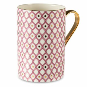 Бокал, кружка 400 мл, форма "Идиллия" рисунок "Коралл - 1", Императорский фарфоровый завод