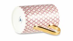 Бокал, кружка 400 мл, форма "Идиллия" рисунок "Коралл - 1", Императорский фарфоровый завод