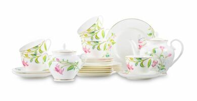 Сервиз чайный 20 предметов на 6 персон, форма "Весенняя-2" рисунок "Сад мечты", Императорский фарфоровый завод