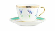 Сервиз чайный, форма "Весенняя-2" рисунок "Улыбка флоры", 20 предметов 6 персон, Императорский фарфоровый завод