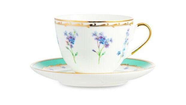 Сервиз чайный, форма "Весенняя-2" рисунок "Улыбка флоры", 20 предметов 6 персон, Императорский фарфоровый завод