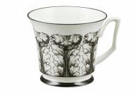 Чашка с блюдцем чайная форма "Юлия", рисунок "Сысоев. Волшебный сад IV", Императорский фарфоровый завод