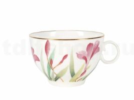 Чашка с блюдцем чайная форма "Яблочко" рисунок "Аварель", Императорский фарфоровый завод 