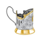 Подстаканник с позолотой "СССР - 15 Республик" Кольчугино