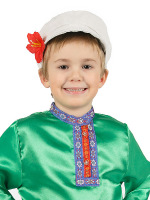 Картуз для мальчика льняной белый