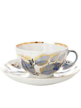 Сервиз чайный форма "Тюльпан", рисунок "Лунный" 6/20, Императорский фарфоровый завод