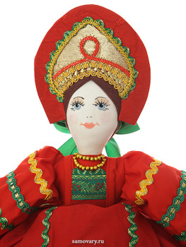 Кукла для улучшения заваривания чая "Маня в красном"