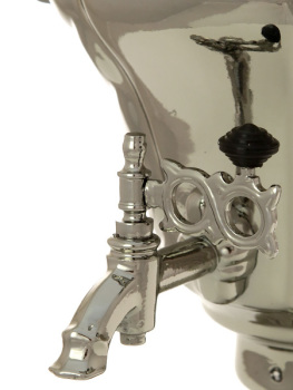 Электрический самовар 3 литра никелированный "Репа" с автоматическим отключением при закипании, арт. 130286к