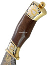 Сувенирный нож "Охотник" в кожаных ножнах, Златоуст