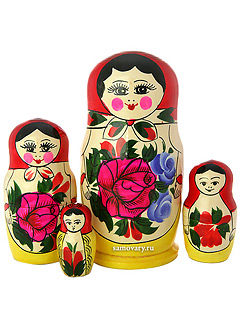 Набор матрешек хохлома семеновская арт 547